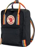 Fj&auml;llr&auml;ven Kanken Rainbow Mini black/rainbow pattern - Gr&ouml;&szlig;e 7 Liter 23621