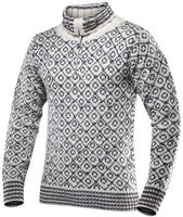 Devold Svalbard Sweater Zip-Neck off white/anthracite - Gr&ouml;&szlig;e XS TC396410A