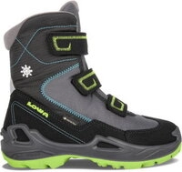 LOWA Kids Milo GTX HI schwarz/t&uuml;rkis - Gr&ouml;&szlig;e 28 Kinder 640540