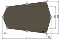 Tatonka Tarp Wing LT stone grey olive - Gr&ouml;&szlig;e 2 2476