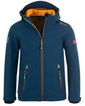Trollkids Kids Trollfjord Jacket mystic blue/golden yellow - Gr&ouml;&szlig;e 164 Kinder...