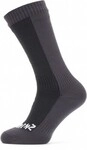 Sealskinz Waterproof Cold Weather Mid Length Sock black/grey - Gr&ouml;&szlig;e S (36-38)