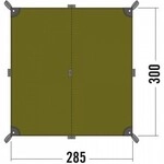 Tatonka Tarp 2 light olive - Gr&ouml;&szlig;e 2,85x3 Meter 2490
