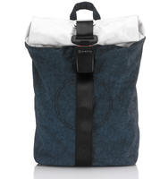 Airpaq Rucksack Rolltop 3.0 blau-wei&szlig;e Rolle - Gr&ouml;&szlig;e 21 Liter