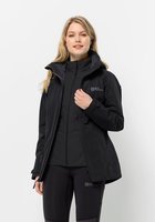 Jack Wolfskin Bergland 3in1 Jacket Women black - Gr&ouml;&szlig;e S 1115581