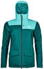 Ortovox 70420, Ortovox 2L Swisswool Sedrun Jacket Women pacific green - Größe M