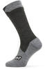 Sealskinz Waterproof All Weather Mid Length Sock black/grey marl - Größe S...