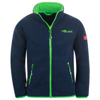 Trollkids Kids Oppdal Jacket XT navy/bright green - Gr&ouml;&szlig;e 152 Kinder 414