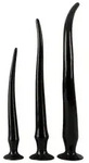 Super Long Flexible Butt Plug Set Schwarz