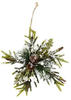 TrendLine Weihnachtsanhänger Schneeflocke 22 x 22 cm grün