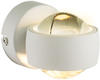Globo LED Wandleuchte Randi weiß 7,5 x 7 cm warmweiß