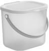 Rotho Waschmittelbehälter Albula 6 l weiß transparent