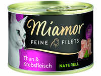 Miamor Feine Filets Naturell Thun & Krebsfleisch 156 g