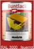 Primaster Buntlack RAL 3000 750 ml feuerrot hochglänzend