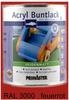 Primaster Acryl Buntlack RAL 3000 750 ml feuerrot seidenmatt