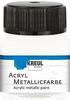 Kreul Acryl Metallicfarbe weiß 20 ml