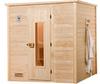 Weka Premium Massivholz-Sauna Bergen Gr. 2 Sparset 7,5 kW BioS