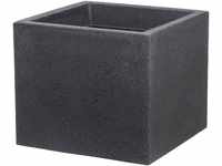 Scheurich Pflanzgefäß C-Cube Serie 240 schwarz granit 40 cm