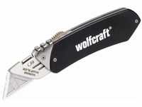 Wolfcraft Alu-Freizeitmesser mit Gürtelclip