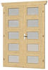 SKAN HOLZ Doppeltür BxH 123,4 x 193 cm, mit Milchglas für 28 mm Häuser