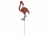 TrendLine Dekostecker Flamingo 124 x 22 cm rot