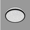 Briloner LED Deckenleuchte Nigra schwarz Ø 21,7 cm mit Sternenhimmel