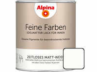 Alpina Feine Farben Lack Zeitloses Matt-Weiß 750ml edelmatt