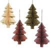 Kaemingk Weihnachtshänger Baum aus Papier 15 cm