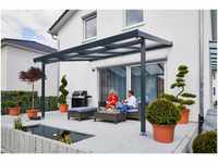 Gutta Premium Terrassendach 410,2 x 306 cm anthrazit Klima blue 16 mm