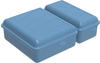 Rotho Brotdose Twin 1,05 l + 0,55 l, 22 x 16 x 7 cm, blau