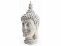 TrendLine Dekofigur Buddha 35 x 18 cm grau