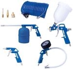 Kompressor Zubeh&ouml;r Set 8-tlg. Scheppach - 5m Schlauch, Farbspritzpistole,