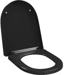 vidaXL Toilettensitz mit Absenkautomatik und Quick-Release Schwarz