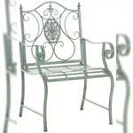 CLP Gartenstuhl Punjab Metall HBT: 94x62x53 cm antik-gr&uuml;n