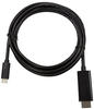 Kabel LogiLink USB 3.2 Gen1 Type-C Kabel, C/M zu HDMI-A/M, 4K/60 Hz, schwarz, 3 m