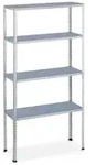 Relaxdays Schwerlastregal, Traglast: 200 kg, 4 Ebenen, HxBxT: 150 x 75 x 30 cm,