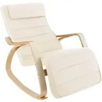 tectake Schaukelstuhl Onda Beige