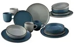 CreaTable Modern Scandic Blau Kombiservice 16-tlg Steinzeug