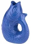 Gift Company Vase Monsieur Carafon XS, Dekovase in Fisch-Form, Steingut, Azure,...
