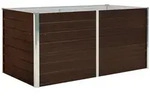 vidaXL Hochbeet Braun 160 x 80 x 77 cm Verzinkter Stahl