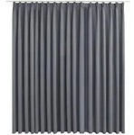 vidaXL Verdunkelungsvorhang mit Haken Grau 290 x 245 cm