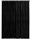 vidaXL Verdunkelungsvorhang mit Haken Samt Schwarz 290 x 245 cm