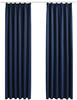 vidaXL Verdunkelungsvorhänge mit Haken 2 Stk. Blau 140x175cm