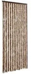 vidaXL Insektenschutz-Vorhang Beige und Hellbraun 100x220 cm Chenille