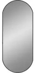 vidaXL Wandspiegel Schwarz 70x30 cm Oval