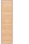 vidaXL Teppich Bambus 80x300 cm Braun