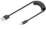 Digitus USB 2.0 - USB - A auf USB - C Spiralkabel
