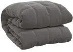 vidaXL Gewichtsdecke Grau 200x200 cm 9 kg Stoff