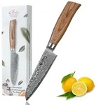 Wakoli EDIB Pro Damast Santoku Messer klein I 11cm Klinge I Pakkaholzgriff