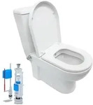 Belvit Stand-WC Bidet/Taharet Kombination inkl. Armatur hei&szlig;/kalt +...